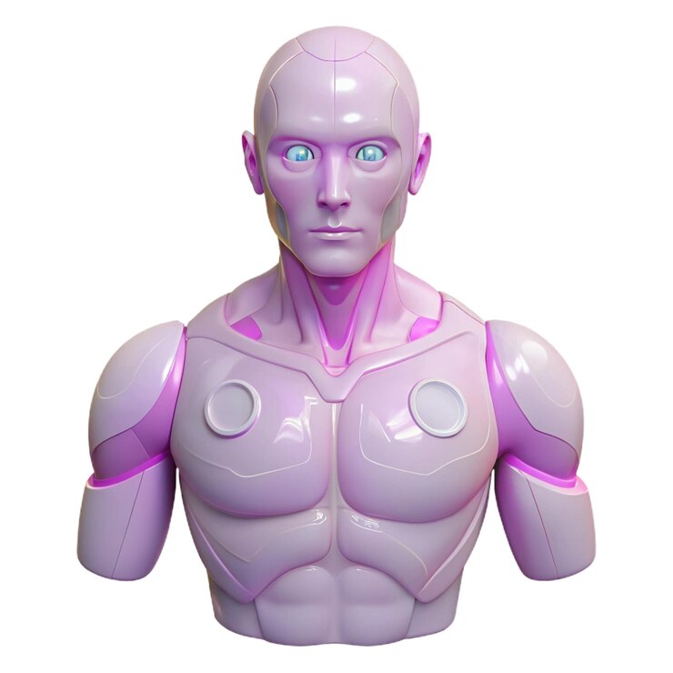 PSD a robot with a pink body and the pink body