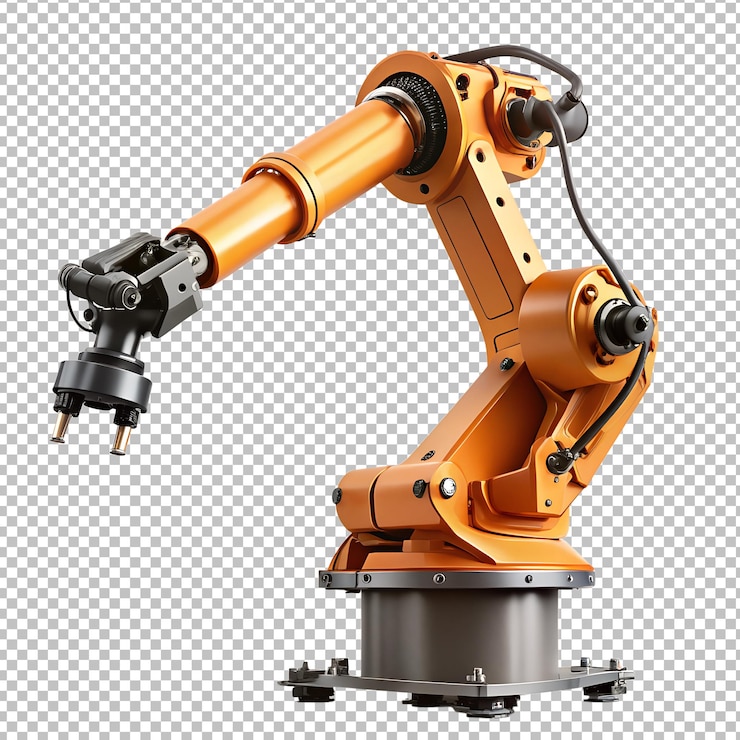 PSD a robot with a white background and a black background