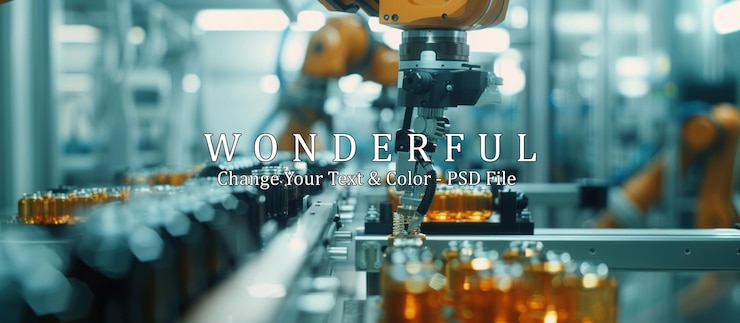 PSD 製造工廠中的機械手臂
