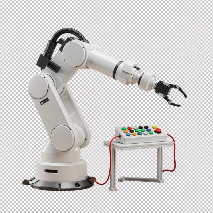 PSD robotic arm with control panel