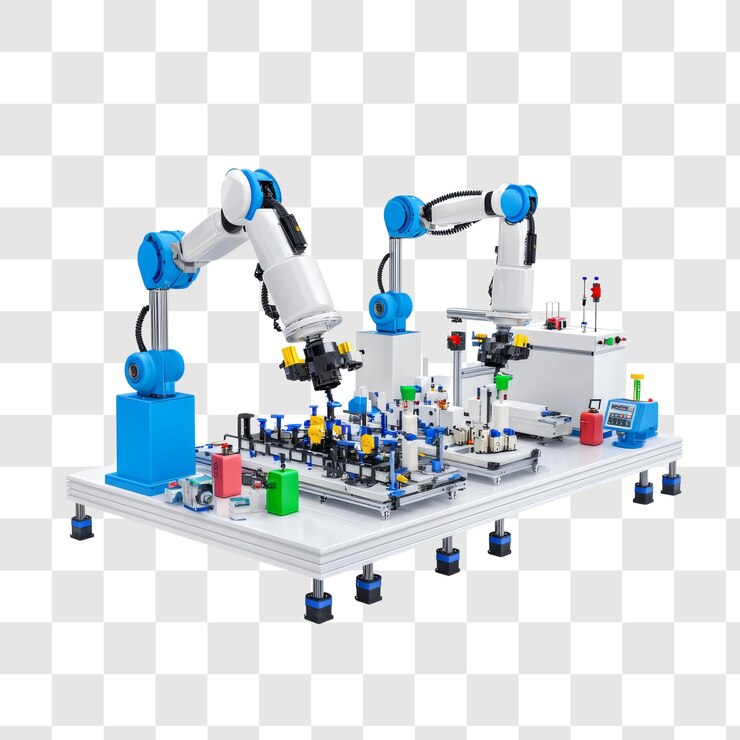 PSD robotic arms in modern manufacturing setup