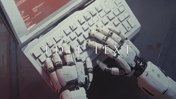 PSD robotic hands coding on laptop