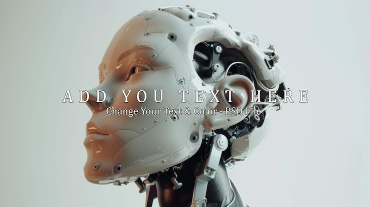 PSD robotic head mechanical beauty