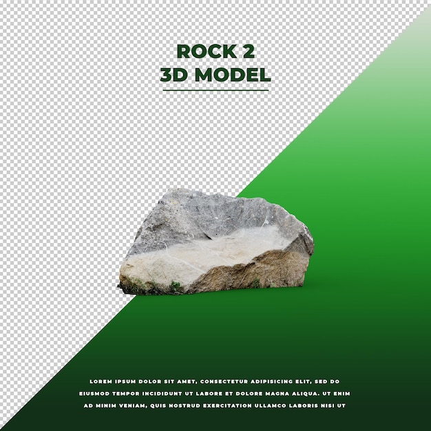 Rock 3d geïsoleerd model