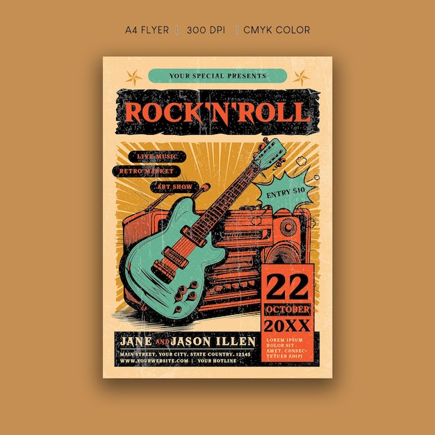 Rock en Roll Flyer