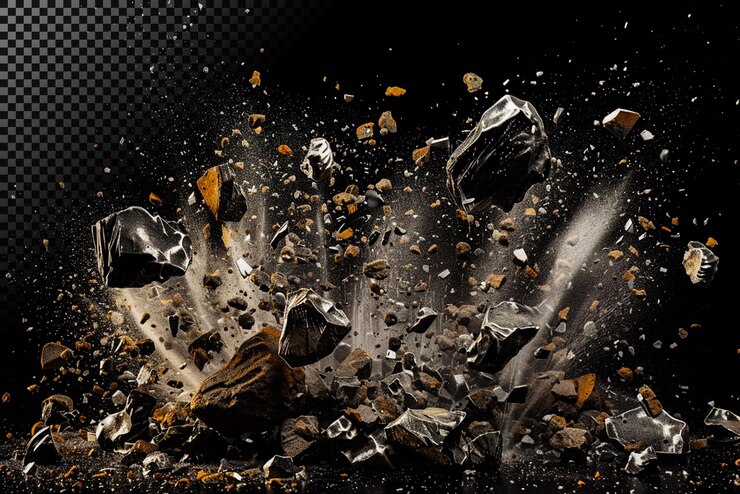 PSD rock explosion