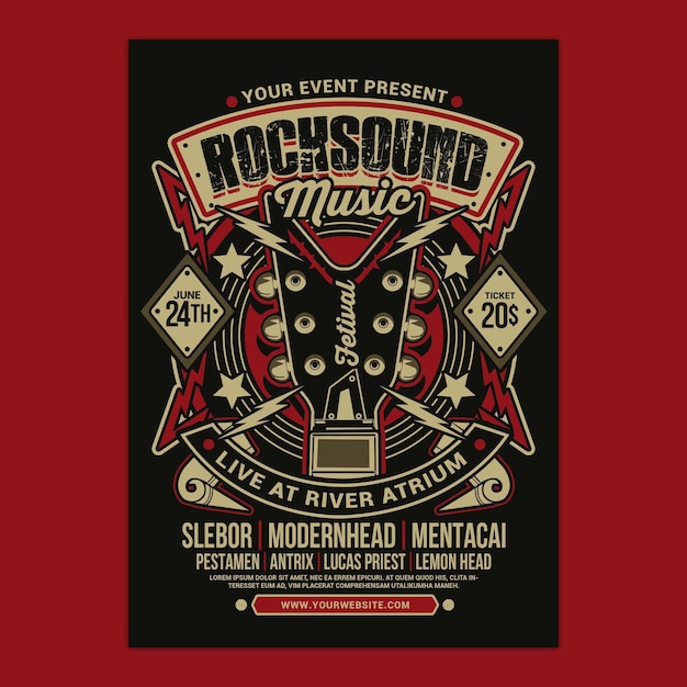 Rock Music Event Flyer