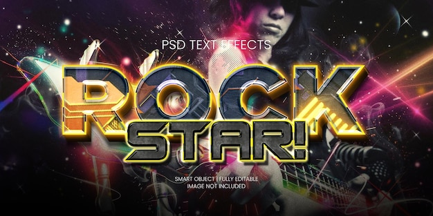 Rock star! text effect