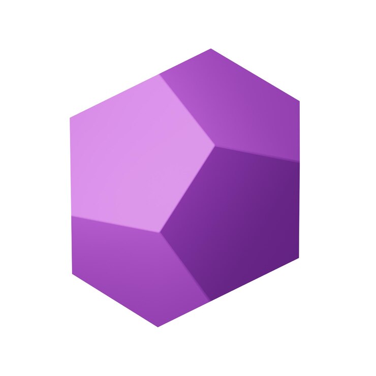PSD rock stone abstract 3d icon shapely
