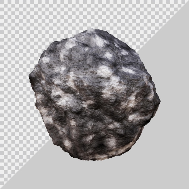 PSD rock stone design in 3d render