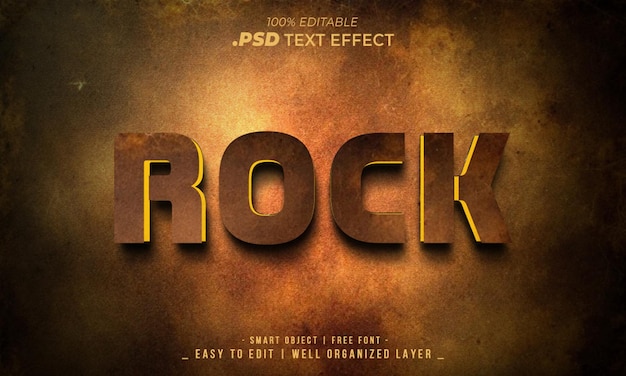 Rock Tekst Effekt