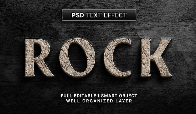 rock Text Effect