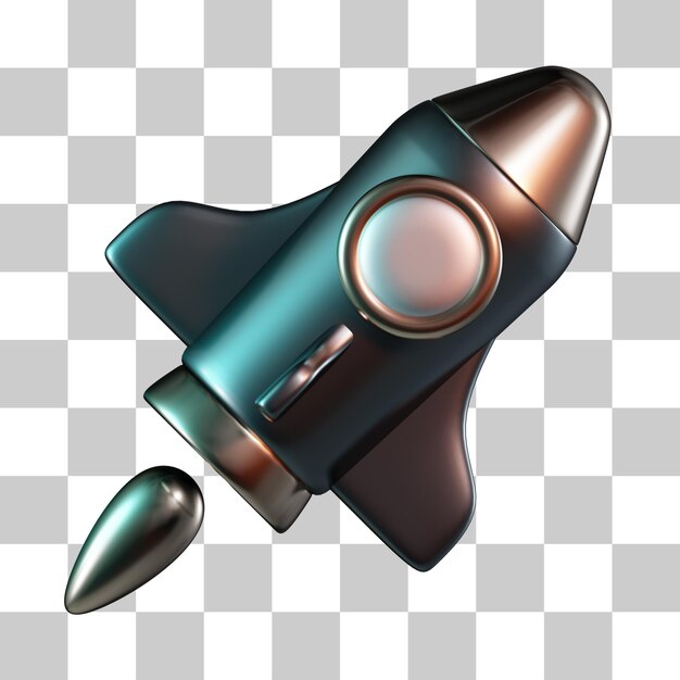 Rocket 3d icon