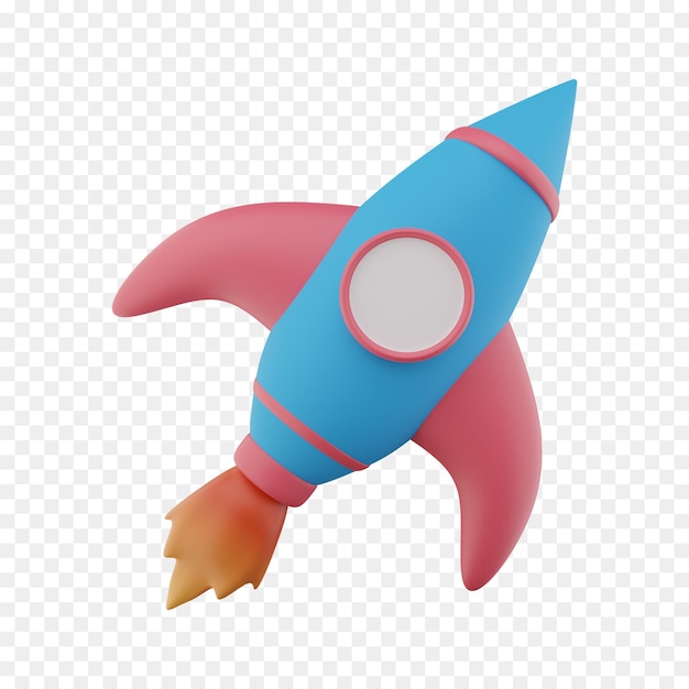 Rocket 3d icon