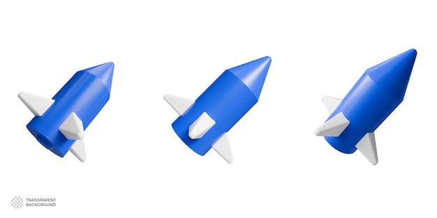 Икона ракеты 3D