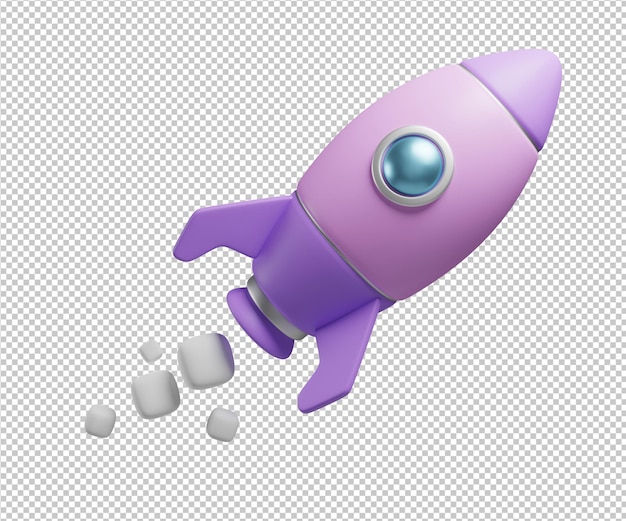 rocket 3d illustration