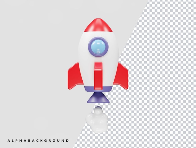 Rocket icon 3d