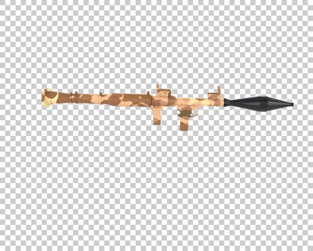Rocket launcher isolated on background 3d rendering illustration