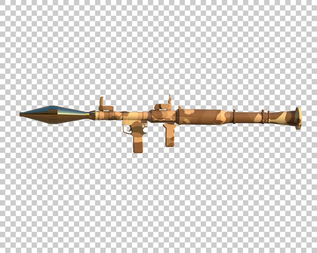 Rocket launcher isolated on background 3d rendering illustration