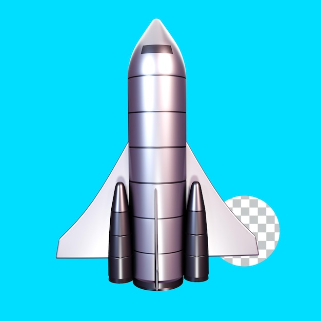 Icona rocket plane 3d