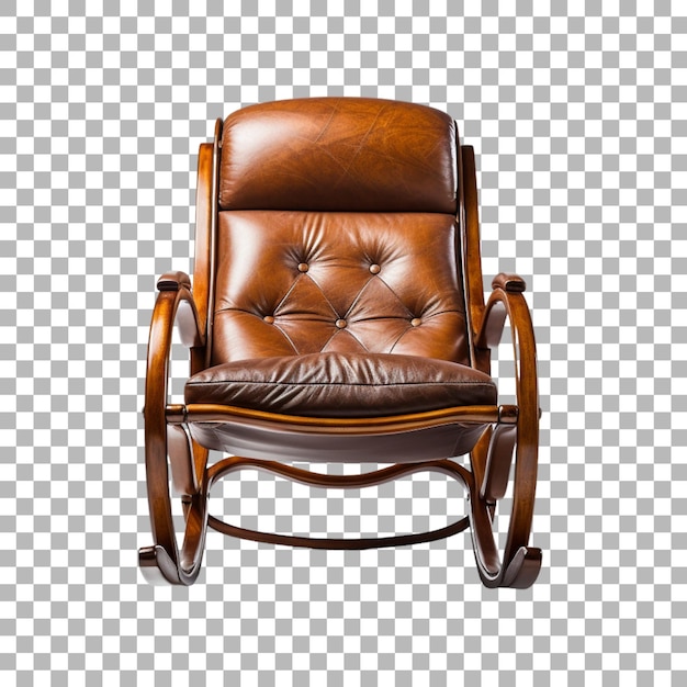 PSD rocking chair on transparent background