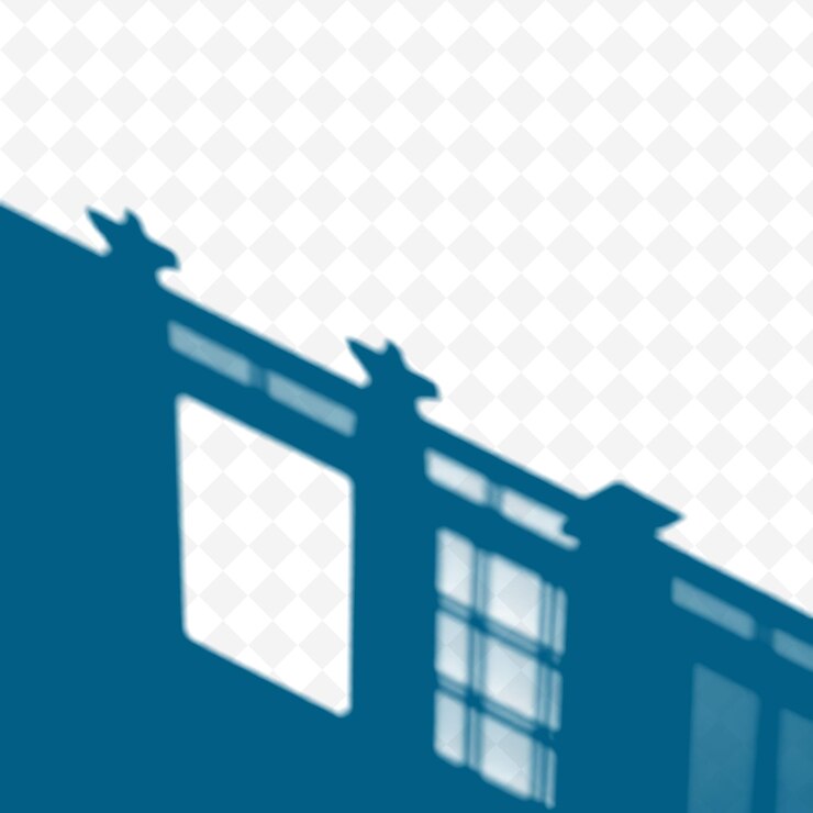 PSD rocky mountain shadows casting dramatic jagged silhouettes bold png shadow cast illustrations