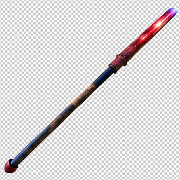 Rod of darkness on transparent background