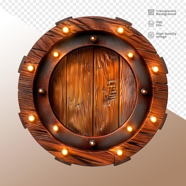 Roda de madeira elemento 3d composicao wooden wheel 3d element composition