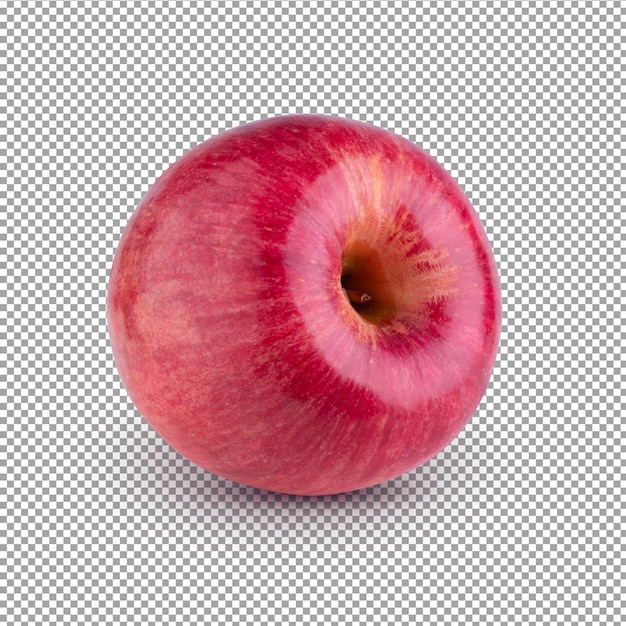 Rode appel geïsoleerd op alpha background