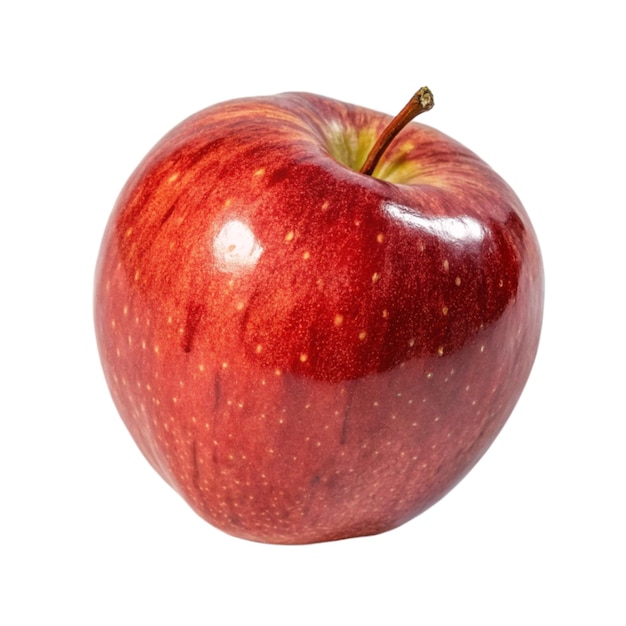 rode appel geïsoleerd op een doorzichtige achtergrond