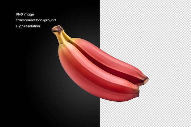 Rode bananen voor reclame