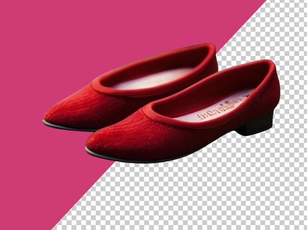 PSD rode pantoffel met design