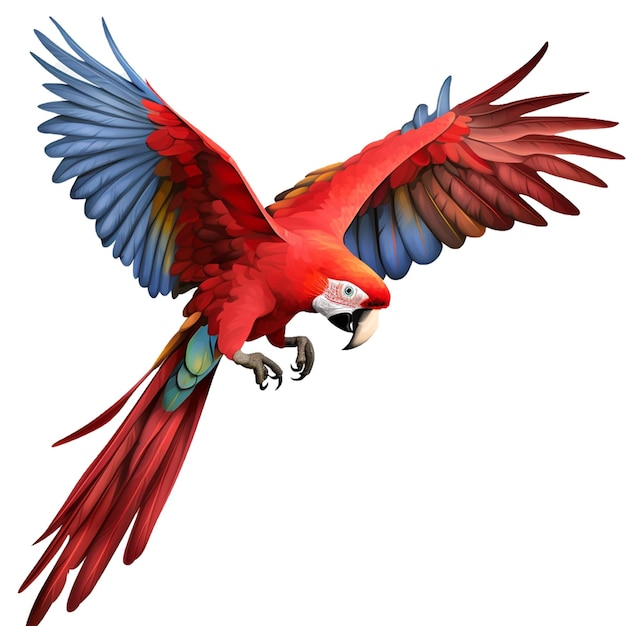 Rode papegaai vector icoon