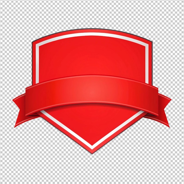 rode sticker op witte achtergrond