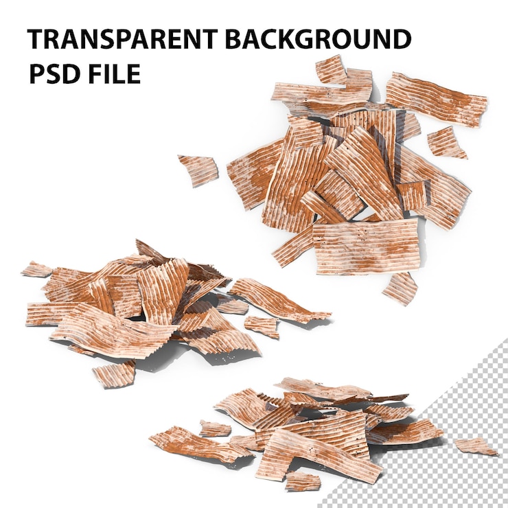 PSD roestige golvende metalen bouwschroot png