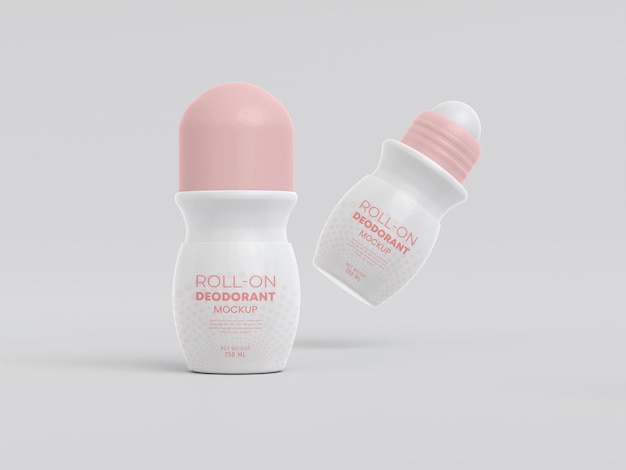 Mockup di bottiglia di deodorante roll-on