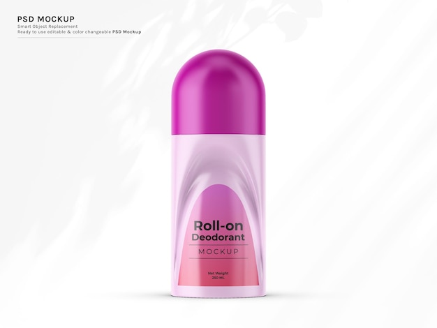 roll-on deodorant mockup for product presentation