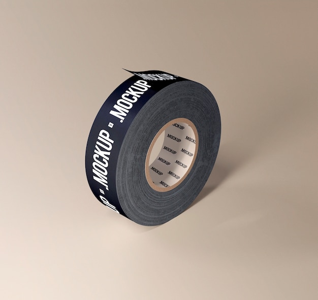 PSD roll of duct tape mock-up design