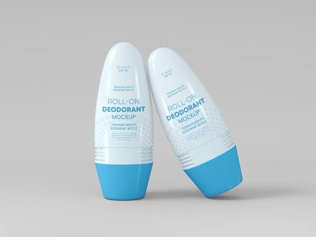 Roll on deodorant fles mockup