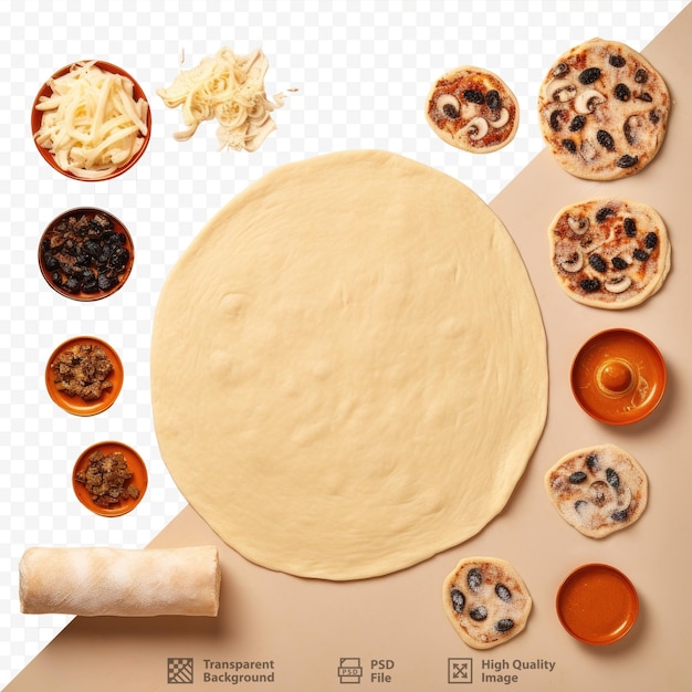 PSD roll out the pizza dough for homemade pizza