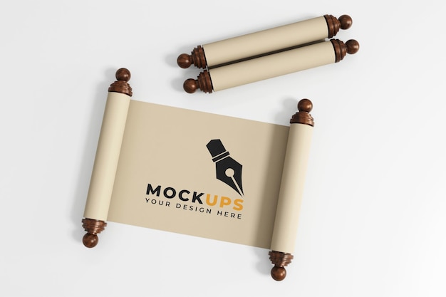 PSD roll paper mockup