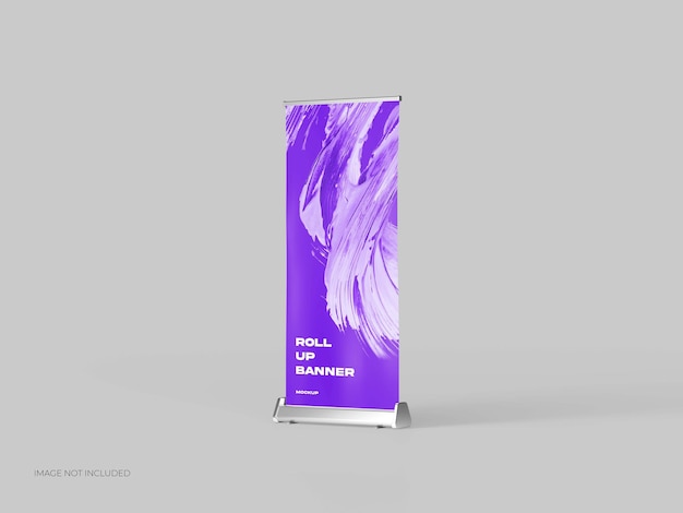 PSD roll up banner makieta skierowana w lewo