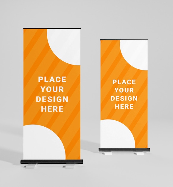 Roll Up Banner Mockup for Advertising and Promotion