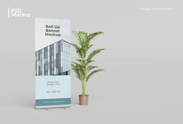 PSD roll up banner mockup