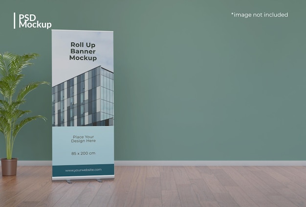 PSD roll up banner mockup