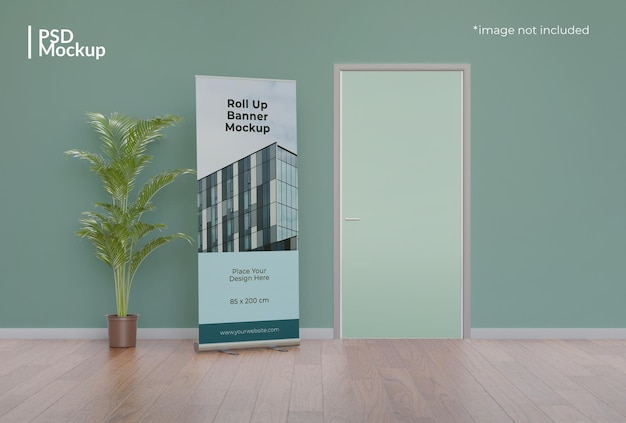 PSD roll up banner mockup