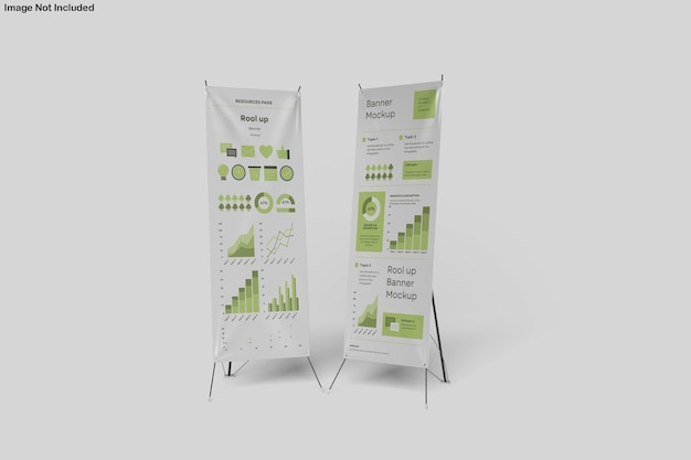 Roll up banner mockup