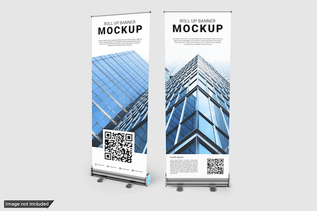 Roll up banner mockup