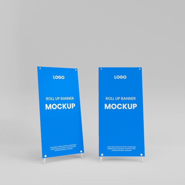 Roll up banner mockup