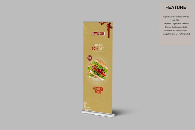 Roll up banner mockup